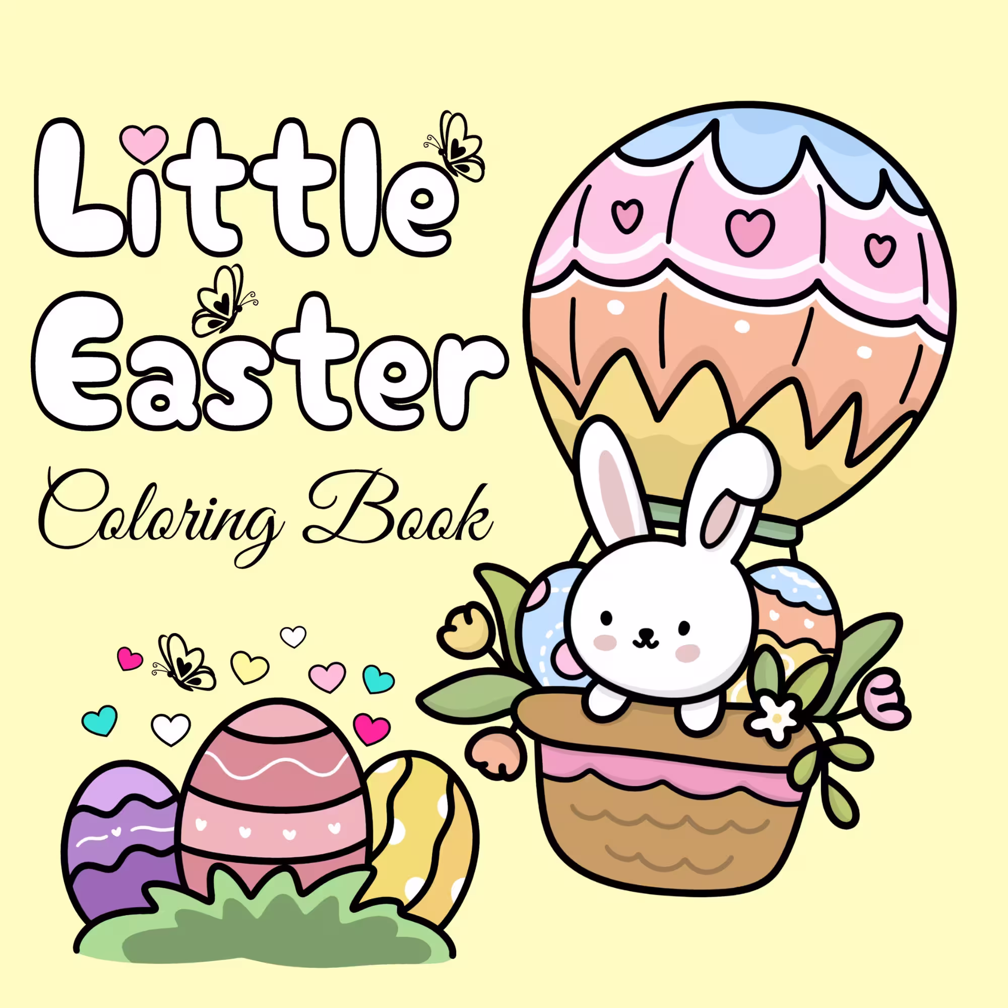 little easter bunnies friends cute coloring book availbale at amazon